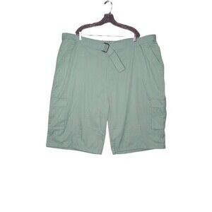 Brooklyn State Cargo Shorts Aqua Wide Leg With Belt Mens Size 50